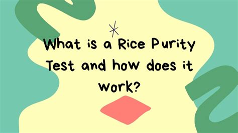 test de pureté hard|Rice Purity Test